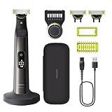 Philips OneBlade Pro 360 Face & Body Elektrischer Bartschneider, Rasierer und Bodygroomer, 3x 360 Klinge, 1x Kamm mit 20 Längen, 1x Body Kit, 1x Ladestation, 1x Reiseetui, QP6652/35