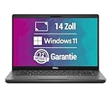Dell Latitude 5400 14 Zoll Full HD Laptop Intel Core i7-8665U@ bis zu 4,8 GHz 16 GB 256 GB SSD mit Windows 11 & GRATIS Antiviren-Software HDMI inkl. 12 Monate Garantie (Generalüberholt)