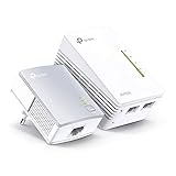 TP-Link WLAN Powerline Adapter Set TL-WPA4220 KIT(600Mbit/s, WLAN 300Mbit/s, Wi-Fi Clone, Fast-Ethernet-LAN, Plug&Play, Kompatibel mit allen HomePlug AV/AV2)