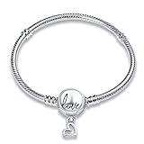 XWN Armband Damen 925 Sterling Silber, Armbänder Moments Schlangen-Gliederarmband Armkette für Pandora Charm Anhänger, Valentinstag Muttertag Geburtstags Geschenk für Frauen Freundin Mama