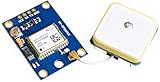 ICQUANZX GY-NEO6MV2 NEO-6M GPS-Flugsteuerungsmodul 3V-5V mit superstarker Keramikantenne für Arduino EEPROM APM 2.5