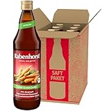 RABENHORST Gartenmöhre BIO 6er Pack (6 x 700 ml) - Hochwertiger Möhrensaft mit Zitronensaft abgerundet