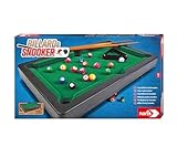 Noris 606167704 Pool Billard & Snooker inkl. 2 Queues, 16 Billard-und 17 Snooker Kugeln und Triangel, für Kinder ab 4 Jahren, breit, grün