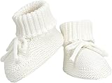 Calkkrer 1 Paar Warme Strick Baby Schuhe, Weiche Lauflernschuhe Baby, Rutschfeste Krabbelschuhe, Sockenschuhe Kinder, Strick Baby Booties, Babyschuhe Neugeborene(M)