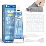 Sock Stop Anti Rutsch, Sock Stop 50ml, Stopper für Socken, Socken stopper flüssigkeit, Antirutsch für socken, Sockenstopper für Wollsocken, sock stop Creme, für Handschuhe, Socken, Teppich