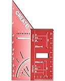 CREATE! 3D-Gehrungswinkel aus Aluminium mit 90° und 45° Funktion | Anreißwerkzeug