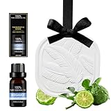 70g Festes Duftwachs-Sachet,Duftsäckchen Fleiderschrank,Duft Bergamot Kleiderschrank Duft,für Schrank, Schublade Zuhause,Natürliches Rapswachs, mit 10ml ätherischem Bergamotteöl und Diffusorsteinen