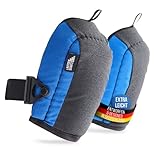 LauterSchutz® LIGHT Knieschoner für komfortabeles Arbeiten auf Knien - Haushalt, Renovieren, Garten, Fliesenleger & Laminat - mit Anti-Rutsch Beschichtung und größenverstellbarem Verschluss