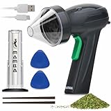 Mamba Grinder Monster – Elektrische Kräutermühle (Schwarz) | Schnell & Kraftvoll mit USB-C Ladung | Ideal für Tabak, Gewürze, Kräuter | Einfache Reinigung & Anti-Verstopfungs-Design
