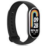 Mi Smart Band 8 Fitness Tracker& Aktivitäts-Tracker, 1.62'AMOLED-Display, 200+ lustige Zifferblätter, 150+Sportmodi, 5ATM, Schlafüberwachung, Herzfrequenzmessung, SpO2-Tracking, 16 Tage Akkulaufzeit