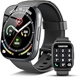 Smartwatch Herren Damen, 1,95'HD Touch Fitnessuhr mit Telefonfunktion, 110+Sportmodi Smart Watch Fitness Tracker mit Pulsmesser Schlafmonitor Schrittzähler, IP68 Wasserdicht Sportuhr für iOS Android