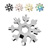 Saker 18-in-1 Edelstahl Schneeflocken Multifunktionswerkzeug Silber