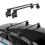 Dachträger Querstäbe Menabo kompatibel mit Seat Ibiza III 2002-2009 Dachgepäckträger Dachgepäckträger Dachgepäckträger Dachstück Stahl 2X Dachträger Tragkraft 50kg