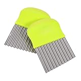 KICHOUSE 1 Satz 2 Stück Kartoffelschneider Aus Edelstahl Wellenschneider Allzweckmesser Crinkle Cutter Für Gemüse Spanschneider Gemüsehubschrauber Welliges Messer Faltenschneider Green Pp