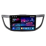 Android 14 Autoradio Stereo 9 Zoll HD Digital Multi-Touchscreen Für Honda CR-V 2012-2016 Mit Navigation Bluetooth-Unterstützung Radio Lenkradsteuerung Mit,8 Core 4G+WiFi 12G+256G