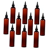 ERINGOGO 10 Stück Nachfüllbare Reise shampooflaschen aus Kunststoff Auslaufsichere Lotion Flaschen mit Spitzem Mund Vielseitige Leerbehälter für Körperpflege Shampoo Duschgel Praktische