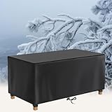 Abdeckung Gartenmöbel,Plane Für Gartenmöbel,Lounge Abdeckung Wasserdicht 210 Länge x 160 Breite x 35 H Abdeckplane Tisch Outdoor,420d Oxford-Gewebe Gartentisch Wasserdicht,Abdeckplane Palettenmöbel