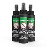 incognito Mückenschutz Spray 100 ml | (Dreierpack x3)| Maximale Wirkung, natürlich, ohne DEET | Schützt wirksam vor Moskitos und anderen stechenden Insekten | Mücken Spray für Erwachsene und Kinder