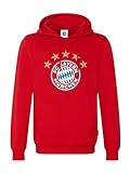 FC Bayern München Hoodie Logo Herren Rot