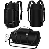 MIYCOO Sporttasche für Herren und Damen - mit Schuhfach & Nassfach - Reisetasche, Tasche für Sport, Trainingstasche, Fitness & Reisen, Gym Bag (Schwarz, 42L)