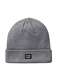 JACK & JONES Herren JACDNA BEANIE NOOS 12092815, Grey Melange, ONE SIZE