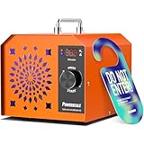 PowerScale Ozongenerator 250.000mg/h O3 Luftreiniger, industrieller Geruchsbeseitiger für Zuhause, Büro, Keller & Haustierraum - Ionisator mit hoher Kapazität, Orange