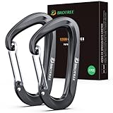 Brotree Karabiner mit 1200kg Belastbarkeit Schwerlast 12KN Karabinerhaken Schnellverschluss für Hängematten, Camping, Wandern, Rucksack