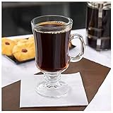 Verre Latte irlandais 9.8 onces de tasses à café épais pour mettre des tasses de lait transparentes boissons froides Dessert tasse à Dessert 280ml