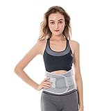 Rückenstütze, Lendenwirbelstütze zur Schmerzlinderung, Korrektur-Taillenbandage mit Zwei verstellbaren Riemen für Frauen und Männer, Linderung von Rückenschmerzen, Unterstützung bei Bandscheibenv