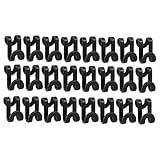 Veemoon 24 Stück Teiliges Abs Doppel kleiderhaken Platzsparende Rutschfeste Kleiderbügel verbinder für Schrank Garderobe als Closet Organizer für Kindergarderobe