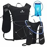 BBAIYULE® Trinkrucksack mit Optional Trinkblase,BPA Frei,Laufrucksack Fahrradrucksack zum Fahrrad Motorrad MTB,Trail Marathoner Laufen Rucksack für Damen Herren (Mit 1,5-Liter-Trinkblase)