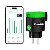 GreenSun WLAN Steckdose Outdoor Alexa - Zeitschaltuhr Aussenbereich VeSync App Zeitschaltuhr Steckdose WLAN Steckdose mit Strommessung Aussensteckdose IP44 Steckdose Stromzähler für Steckdose 2.4G