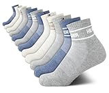 Tommy Hilfiger Damen Quarter Socken – 12er-Pack, weich gepolstert, athletisch, Viertel-Länge, Knöchelsocken für Damen (Größen: 37-45), Haferflocken (Oatmeal), meliert, 4-10