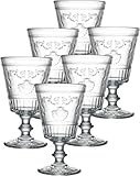 La Rochère Verkostungsglas Weinglas Versailles Muschel Ornamente 400ml - 6er Set