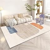 DJHWWD Teppich Für Schlafzimmer kurzflor Teppich Weicher und bequemer Kinderzimmerteppich im modernen, minimalistischen Design 200x300CM Beige Teppich Wohnzimmer Kinderteppich Mädchen