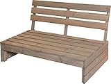 Fair-Shopping Gartenbank Holzbank Sitzbank Palettenbank Bank Holz 120x93x76cm 5520