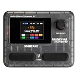 SONICAKE Gitarren Effektpedal Multi-Effekte 9 Effektmodule 100 Presets 20 Amp/Cab Gitarren Effektprozessor OTG USB Audio Interface BT mit APP Pocket Master (Transparent Schwarz)