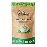 Bio Weizengras Kapseln 200 Stück | Hochdosiert 1200mg Tagesdosis | Weizengraspulver aus deutschem Anbau | 100% rein ohne Zusätze (DE-ÖKO-007) | Vegan und ideal für unterwegs