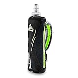 Azarxis Handheld Bottle, Flaschenhalter mit 500ml Soft Flask für Radfahren, Laufen, Wandern, Camping (Schwarz)