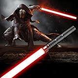 Laserschwert Kinder, RGB 15 Farben 2 in 1 Lichtschwert, Duell Lightsaber mit 4 Modi und Sounds, USB-C Wiederaufladbar FX Lichtschwert Spielzeug für Kinder und Erwachsene Halloween Cosplay(60CM 1PC)