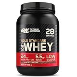 Optimum Nutrition Gold Standard 100% Molkenproteinpulver für Muskelaufbau und -regeneration mit natürlich vorkommendem Glutamin und BCAA-Aminosäuren, Extreme Milk Chocolate, 28 Portionen, 896 g