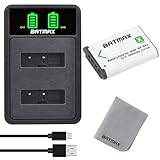 Batmax NP-BX1 Battery and USB Dual Battery Charger Compatible with Sony DSC-RX100 DSC-RX100 II DSC-RX100M II DSC-RX100 III DSC-RX100 IV DSC-RX100 V DSC-RX100 VII DSC-HX50V DSC-HX300 HDR-AS10 HDR-AS1