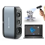 3D-Scanner mit 0,03 mm Genauigkeit, 0,07 mm Auflösung, 24-Bit-Farbkamera, Anti-Shake-Objektive, kompatibel mit Windows/MacOS, Handgeführter 3D-Scanner für 3D-Druck – [3DMakerpro Moose Premium]