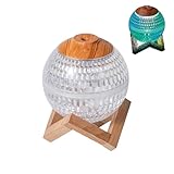 Kristallkugel -Luftbefeuchter, Kristallkugelöl Diffusor - Kristallkugelllicht,Sicherheitsschutz Aromatherapie Diffusoren, Luftbefeuchter für Schlafzimmer, Zimmer