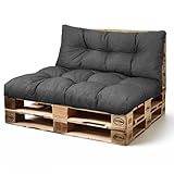 YFHT Palettenkissen Palletenauflagen Maßgeschneidert Größe/Farbe Palettenpolster Palettensofa Palettenmöbel Sitzkissen für Europaletten + Rückenlehne (Dicke 10CM)