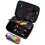 ProCase Friseurtasche Ölbeständige Tragetasche für 3 Haarschneider Scheren und Zubehör, Friseur Werkzeugtasche Trimmer Organizer Tasche Aufbewahrungsbox für Friseur Zubehör Friseurbedarf -Schwarz