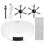 Segrehy Intelligenter automatischer Kehrroboter, wiederaufladbarer USB-Ladestaubsauger, Haushaltsgebrauch, effiziente Reinigung für Heimböden, ABS-Kunststoff, 30,7 cm x 30,7 cm x 7 cm