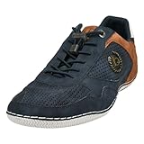 bugatti man Herren Mokassins, Männer Schnürer, Wechselfußbett,schluepfschuhe,Loafer,Freizeit,leger,schnürschuhe,Men,Dark Blue (4100),44 EU/EU UK