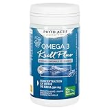 PHYTO-ACTIF Omega 3 Krill + | normale Gehirnfunktion | Hilft bei der Erhaltung eines normalen Sehvermögens | Trägt zu einer normalen Herzfunktion bei | Stärkt die Aufnahme von Omega 3 | 40 Kapseln