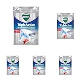 WICK Triple Action mit Menthol ohne Zucker – Gefüllt mit Johannisbeersaftkonzentrat und kühlendem Menthol – Mit Zink und Vitamin C – 5er Pack (1 x 72 g)